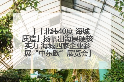 「北纬40度 海城质造」扬帆出海展硬核实力 海城四家企业参展“中东欧”展览会