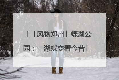「风物郑州」蝶湖公园：一湖蝶变看今昔