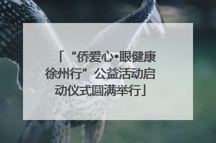 “侨爱心•眼健康徐州行”公益活动启动仪式圆满举行
