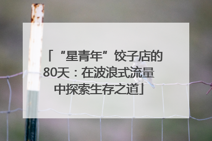 “星青年”饺子店的80天：在波浪式流量中探索生存之道
