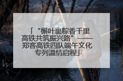 “槲叶裹粽香千里 高铁共筑振兴路”——郑客高铁四队端午文化专列温情启程