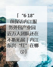 “6·18” 前探访内江服务外包产业园 近万人团队还在不断拓展｜内江东兴“红”在哪⑤