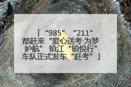 “985”“211”都赶来“爱心送考·为梦护航” 镇江“镇悦行”车队正式发车“赶考”