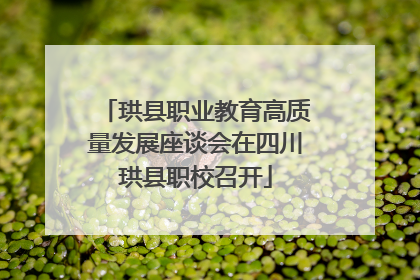 珙县职业教育高质量发展座谈会在四川珙县职校召开