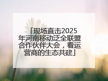 现场直击2025年河南移动泛全联盟合作伙伴大会，看运营商的生态共建