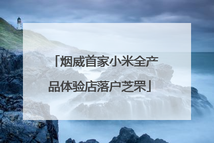 烟威首家小米全产品体验店落户芝罘