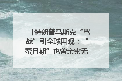 特朗普马斯克“骂战”引全球围观：“蜜月期”也曾亲密无间｜国际观察