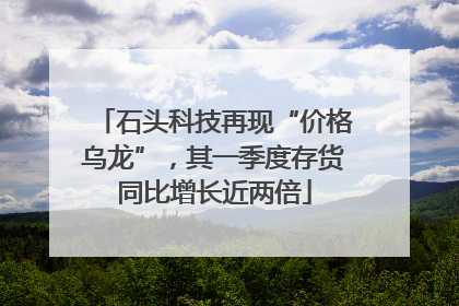 石头科技再现“价格乌龙”，其一季度存货同比增长近两倍