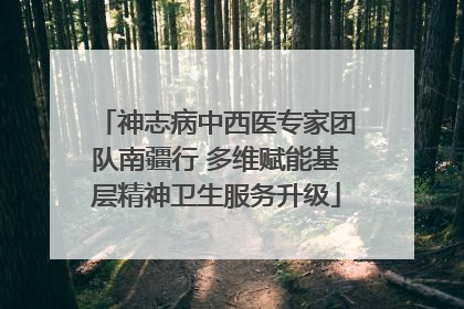 神志病中西医专家团队南疆行 多维赋能基层精神卫生服务升级