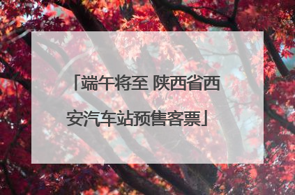 端午将至 陕西省西安汽车站预售客票