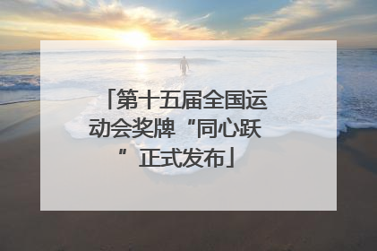 第十五届全国运动会奖牌“同心跃”正式发布