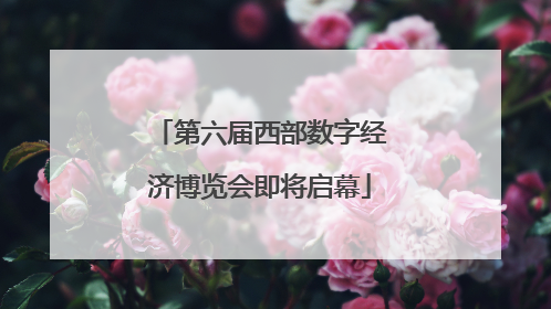 第六届西部数字经济博览会即将启幕