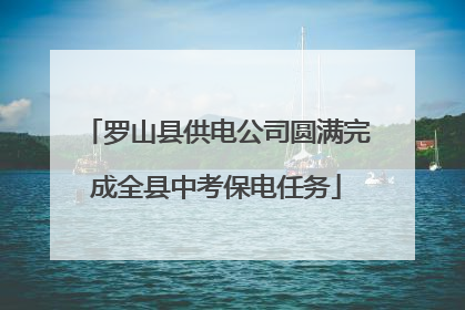 罗山县供电公司圆满完成全县中考保电任务