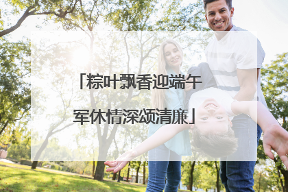 粽叶飘香迎端午 军休情深颂清廉