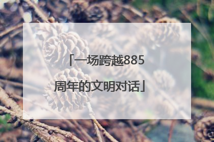 一场跨越885周年的文明对话