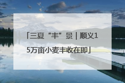 三夏“丰”景｜顺义15万亩小麦丰收在即