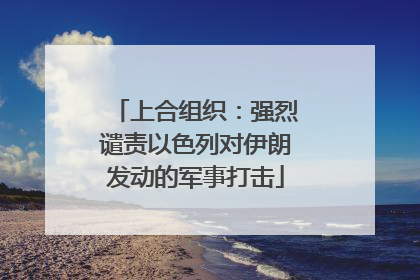 上合组织：强烈谴责以色列对伊朗发动的军事打击
