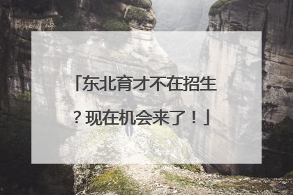 东北育才不在招生？现在机会来了！