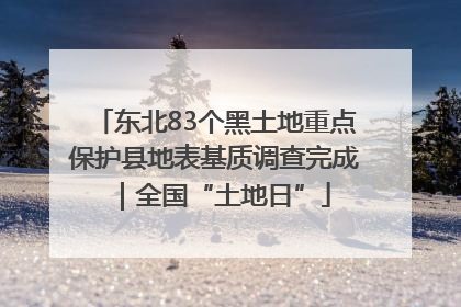 东北83个黑土地重点保护县地表基质调查完成｜全国“土地日”