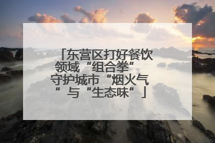 东营区打好餐饮领域“组合拳” 守护城市“烟火气”与“生态味”