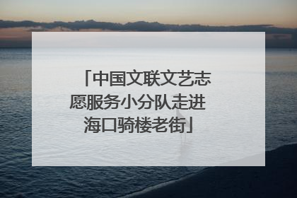 中国文联文艺志愿服务小分队走进海口骑楼老街