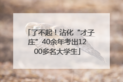 了不起！沾化“才子庄”40余年考出1200多名大学生