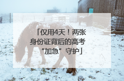仅用4天！两张身份证背后的高考“加急”守护