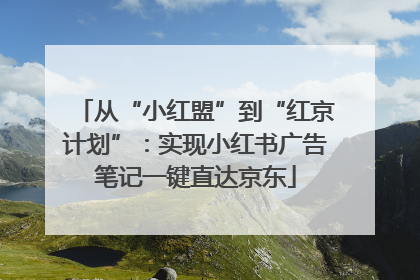 从“小红盟”到“红京计划”：实现小红书广告笔记一键直达京东