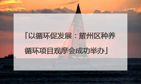 以循环促发展：耀州区种养循环项目观摩会成功举办