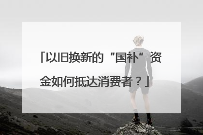以旧换新的“国补”资金如何抵达消费者？
