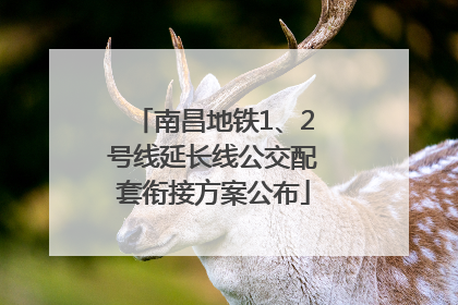 南昌地铁1、2号线延长线公交配套衔接方案公布