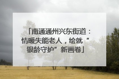 南通通州兴东街道：情暖失能老人，绘就“银龄守护”新画卷