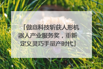 傲意科技斩获人形机器人产业服务奖，重新定义灵巧手量产时代