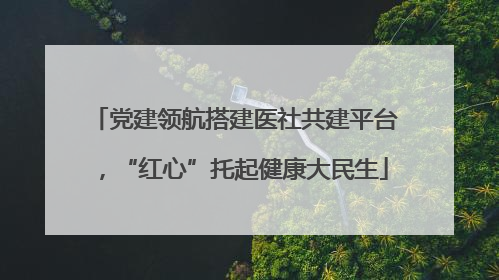 党建领航搭建医社共建平台，“红心”托起健康大民生