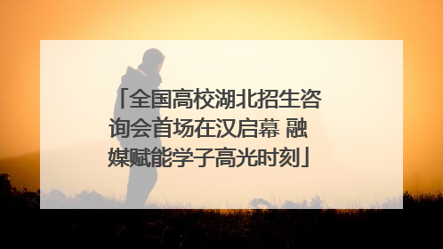 全国高校湖北招生咨询会首场在汉启幕 融媒赋能学子高光时刻