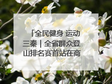 全民健身 运动三秦｜全省群众登山排名赛首站在商州江山举行