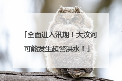 全面进入汛期！大汶河可能发生超警洪水！