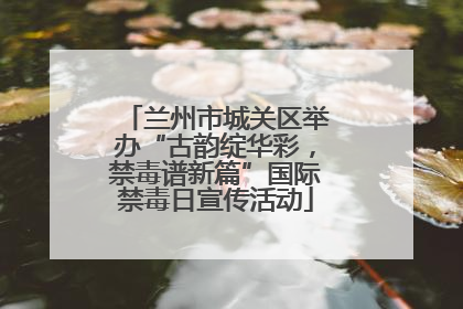 兰州市城关区举办“古韵绽华彩，禁毒谱新篇”国际禁毒日宣传活动