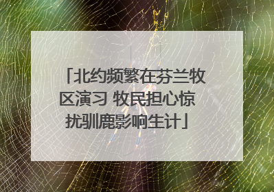 北约频繁在芬兰牧区演习 牧民担心惊扰驯鹿影响生计
