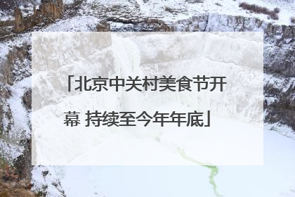 北京中关村美食节开幕 持续至今年年底