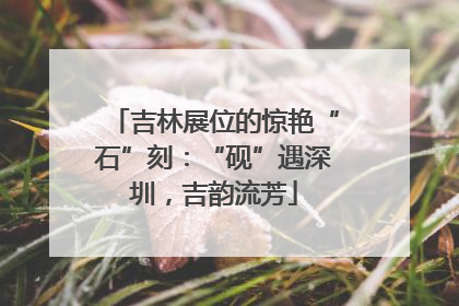 吉林展位的惊艳“石”刻：“砚”遇深圳，吉韵流芳