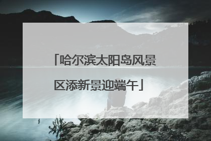 哈尔滨太阳岛风景区添新景迎端午
