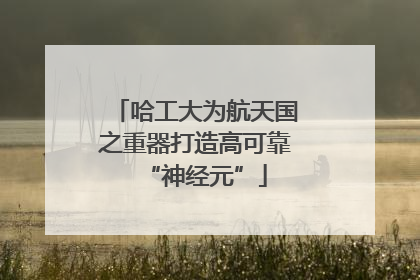哈工大为航天国之重器打造高可靠“神经元”