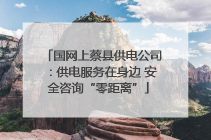 国网上蔡县供电公司：供电服务在身边 安全咨询“零距离”