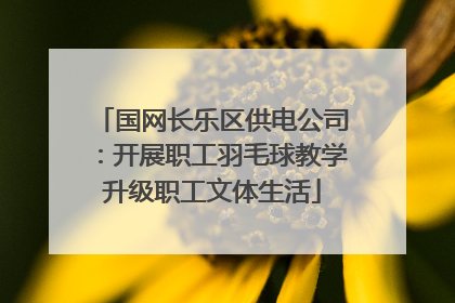 国网长乐区供电公司：开展职工羽毛球教学升级职工文体生活