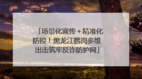 场景化宣传＋精准化防控！黑龙江鹤岗多维出击筑牢反诈防护网