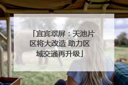 宜宾翠屏：天池片区将大改造 助力区域交通再升级