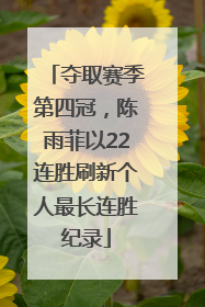 夺取赛季第四冠，陈雨菲以22连胜刷新个人最长连胜纪录