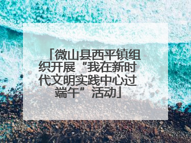 微山县西平镇组织开展“我在新时代文明实践中心过端午”活动
