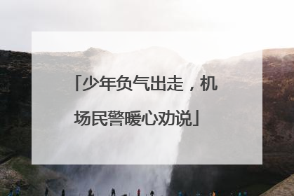少年负气出走，机场民警暖心劝说